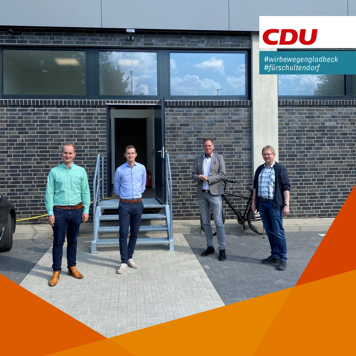 CDU Ortsverband Schultendorf besichtigte Neubau der ALDI Filiale vor Eröffnung auf der Schultenstraße