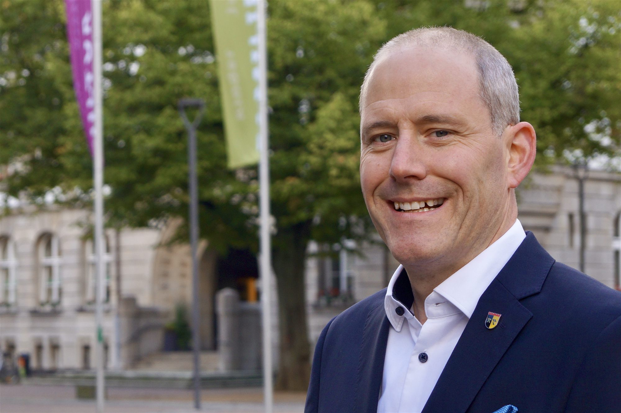 Peter Rademacher im Gespräch mit Bürgerinnen und Bürgern