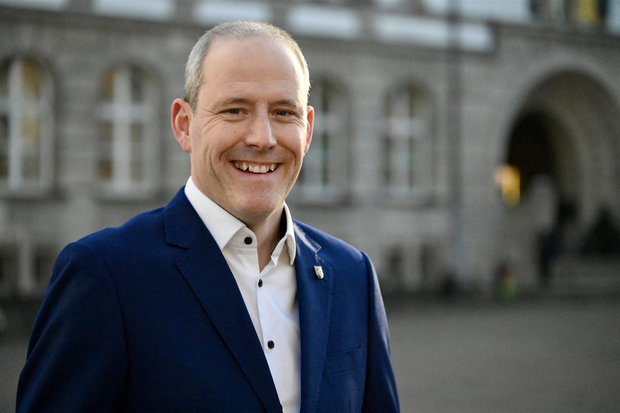 Peter Rademacher bei einem Besuch in Gladbeck